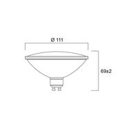 Sylvania LED bulb RETRO, ES111, GU10 12 W 830 1150 lm dimmable 25°