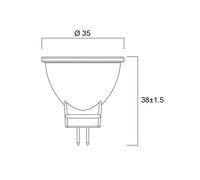 Sylvania LED bulb RETRO, GU4 MR11, 4 W, 830, 345 lm, 36°