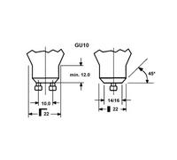 Sylvania LED bulb SUPERIA RETRO ES50 GU10 4.8 W 965 475lm dimmable