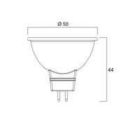 Sylvania LED bulb SUPERIA RETRO GU5.3 MR16 5 W 830 460 lm dimmable