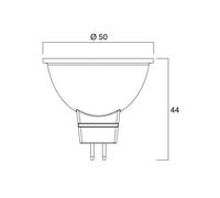Sylvania LED bulb SUPERIA RETRO GU5.3 MR16 5 W 840 480 lm dimmable