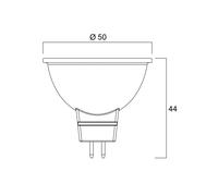 Sylvania LED bulb SUPERIA RETRO GU5.3 MR16 6.1W 827 621lm dimmable