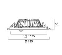 Sylvania Insaver Slim LED PIR Downlight IP44 1200lm 4000K - 0030519