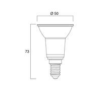 Sylvania LED reflector bulb E14 4.5W PAR16 4,000K 36° 345lm