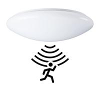 Sylvania LED Wall Lamp Ceiling Light White Ø33Cm IP44 18W 3/4000K Motion Sensor