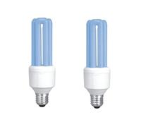 Sylvania Mini Lynx Replacement Fly Killer Bulb 20 watt E27-ES Screw Cap Lamp Tube Light UVA 368BL. Flying Insect Attraction Devices, Electric Fly Killers Fly Traps Bug zappers (2)