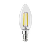 SYLVANIA Platinum E14 LED Candle Bulbs - 2.3W Ultra-Efficient Retro Fit - A-Class Neutral White Light (4000K) - Long Life, Low Energy - 2 Pack