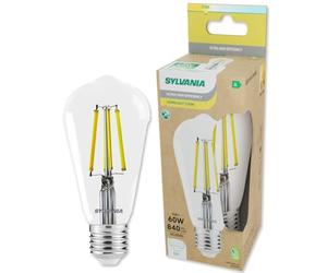Sylvania Platinum E27 LED ST64 Bulb - 4W Ultra-Efficient Conical Retro Fit - A-Class Warm White Light (2700K) - Long Life, Low Energy - Single Pack