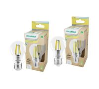 SYLVANIA Platinum GLS Retro E27 LED Bulbs - 4W A-Class Ultra-Efficient - Warm White (2700K) - Long Life, Energy Saving Vintage Style - 2 Pack