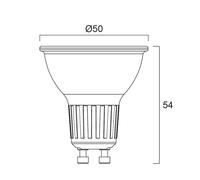 Sylvania PLATINUM RETRO ES50 GU10 reflector LED bulb, 2 W, 4,000 K, 360 lm, 36°