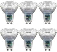 SYLVANIA RefLED Platinum GU10 LED Light Bulb, Dimmable, 2.2W, 350 Lumens, Ultra Efficient Energy Class B, Ultra Long 50,000 Hour Life, Cool White 4000k - 6 Pack