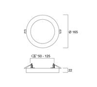 Sylvania START 5in1 LED ceiling light, white, Ø 17 cm, CCT, dimmable