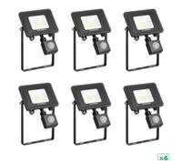 Sylvania Sylflood Led Floodlight Outdoor 18W 2000 Lumens Ip65 Security Light - Pack Of 6