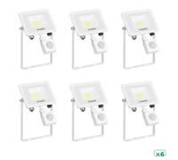 Sylvania Sylflood Led Floodlight Outdoor 18W 2000 Lumens Ip65 White Security Light - Pack Of 6