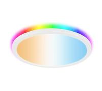 SYLVANIA SylSmart SylRadiance Smart LED Ceiling Light - Tuneable White with Colour Halo - WiFi & Bluetooth - Works with Alexa, Google, Siri, SylRemote & SylSmart App