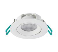 Sylvania SylSpot Neos 10 Pack Warm White Adjustable Recessed 4.8W LED Spotlight - Size: 3 x 8.7 x 8.7cm - Wilko