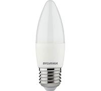 SYLVANIA Toledo Candle LED Candle Light Bulb E27 470 Lumens Warm White 2700K - Pack of 4