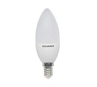 Sylvania Toledo Candle LED Lamp, 250lm Luminous Flux, E14 Cap/Base, Frosted Finish, 3.2 W, Homelight