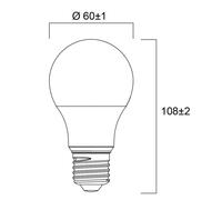 Sylvania ToLEDo GLS LED bulb, E27, 4 W, A60, matt finish, 6,500 K