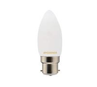 Sylvania LED candle bulb B22 4.5W 827 matt