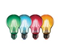 Sylvania Toledo Retro Chroma Green, Blue, Red, Orange E27 4W Led Bulbs For Festoon String Lights