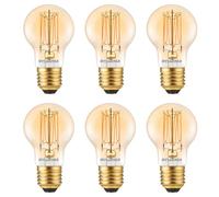 SYLVANIA Toledo Vintage E27 GLS LED Bulbs, Dimmable, 2000K, 6 Pack