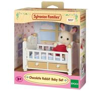 Sylvanian Families - 5017 - Chocolate Bunny Baby with Cot