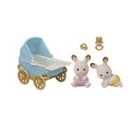 Sylvanian Families 5432 Chocolate Rabbit Twins Set & Crib with Mobil (US IMPORT)