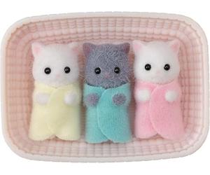 Sylvanian Families 5458 Persian Cat Triplets Dolls for Suitable for ages three years and above, Multi-colored (Pack of 5)