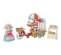 Sylvanian Families 5653 Popcorn Delivery Trike Dollhouse Playset and Doll