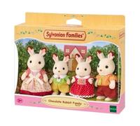 EPOCH Sylvanian Families Plastic Chocolate Rabbit Family, Multicolor