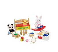 Sylvanian Families 5709 Baby's Toy Box -Snow Rabbit & Panda Babies- Dollhouse Playsets