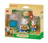 Sylvanian Families - 5763 Exciting Exploration Set -Latte Cat Brother & Baby - Dollhouse Playsets