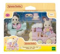 Sylvanian Families Amusement Park Ride Set Plane & Train