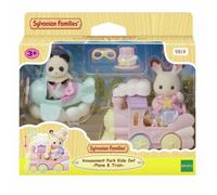 Sylvanian Families Amusement Park Ride Set Plane & Train