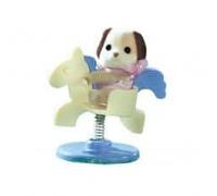 Sylvanian Families - Beagle Dog on a Rocking Horse