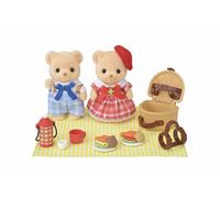 Sylvanian Families Biscuit Bear Boy And Girl Playset