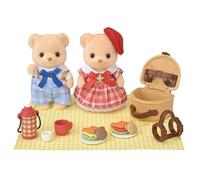 Sylvanian Families - Biscuit Bear Sister & Brother - Delicious Picnic - Dollhouse Playsets 5852