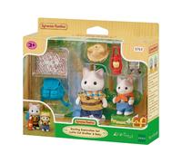 Sylvanian Families Exciting Exploration Set -Latte Cat Brother & Baby Playset