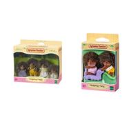 Sylvanian Families Hedgehog Family & 5424 Hedgehog Twins - Dollhouse Playsets, Purple