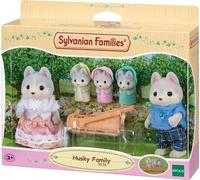 Sylvanian Families Husky Family 5 Figures Playset and Snow Sled Epoch