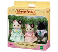 Sylvanian Families Marlowe Tuxedo Cat Family Set 3 Figures Dollhouse Toy 3+