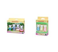 Sylvanian Families - Marshmallow Mouse Family & - Marshmallow Mouse Triplets