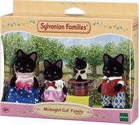Sylvanian Families Midnight Cat Family - dollhouse playset 5530