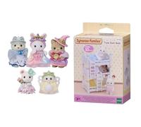 Sylvanian Families Royal Princess Set,Multicolor,small & Triple Bunk Beds,4448