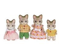 Sylvanian Families Striped Cat Family - dollhouse playset 5180