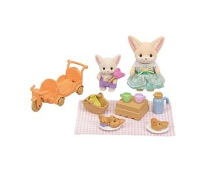Sylvanian Families Sunny Picnic Set with Fennec Fox Sister & Baby