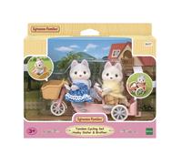 Sylvanian Families Tandem Cycling Set Husky Sister & Brother 5637 New Boxed
