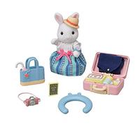 Sylvanian Families Weekend Travel Set with Snow Rabbit Mother