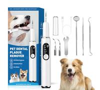 SylvanSparkKitchen Dog Plaque and Tartar Remover Plaque Remover for Teeth with Led Light 5 Adjustable Modes Electric Toothbrush Teeth Cleaning Kit for Dog and Cat Pet Ultrasonic Tooth Cleaner